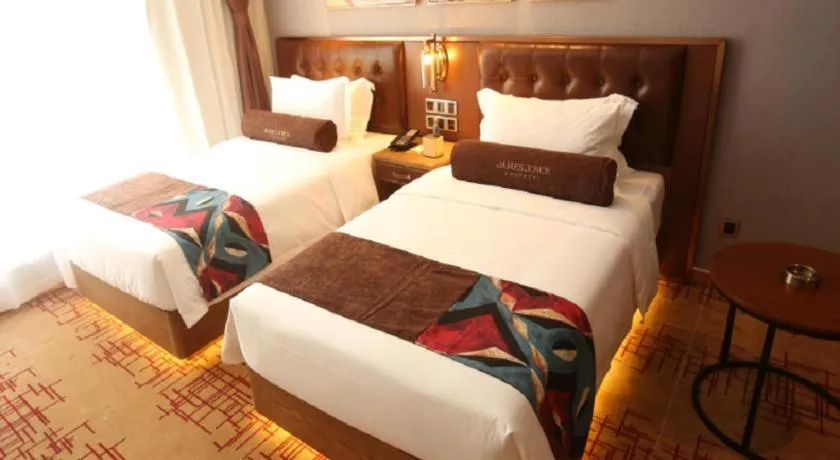 Bed in James Joyce Coffetel·Huludao Xingcheng Seaside Tourist Scenic Spot