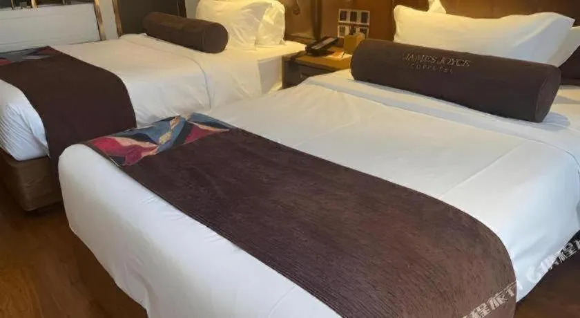 Bed in James Joyce Coffetel·Huludao Xingcheng Seaside Tourist Scenic Spot