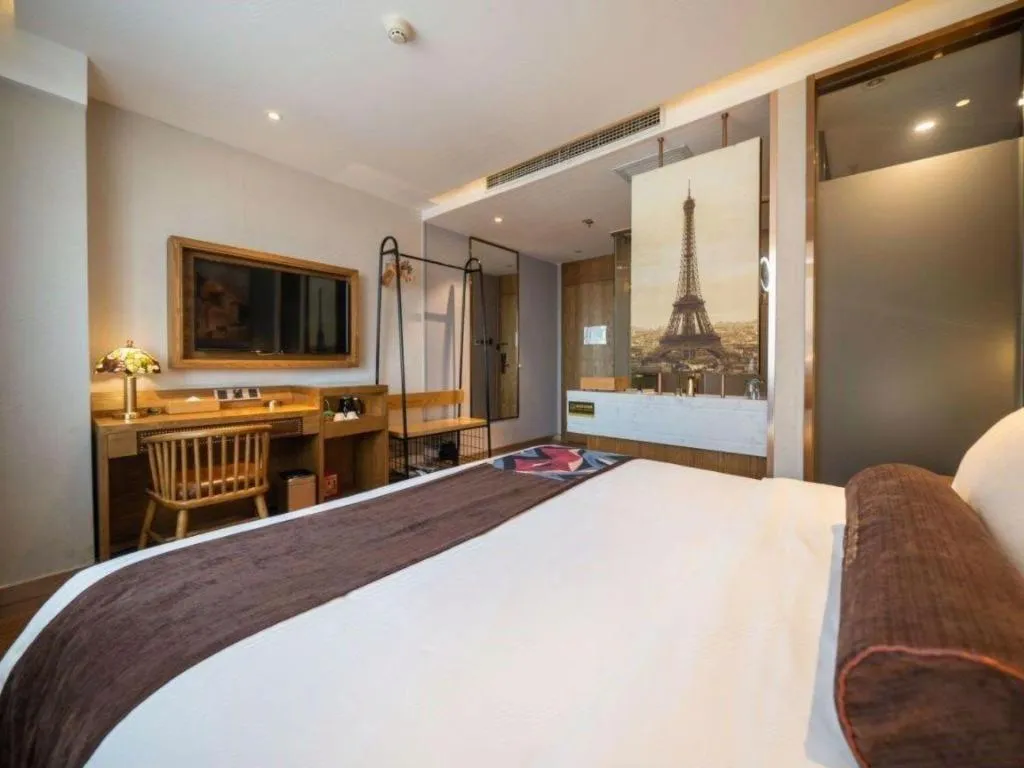 Bed in James Joyce Coffetel·Huludao Xingcheng Seaside Tourist Scenic Spot