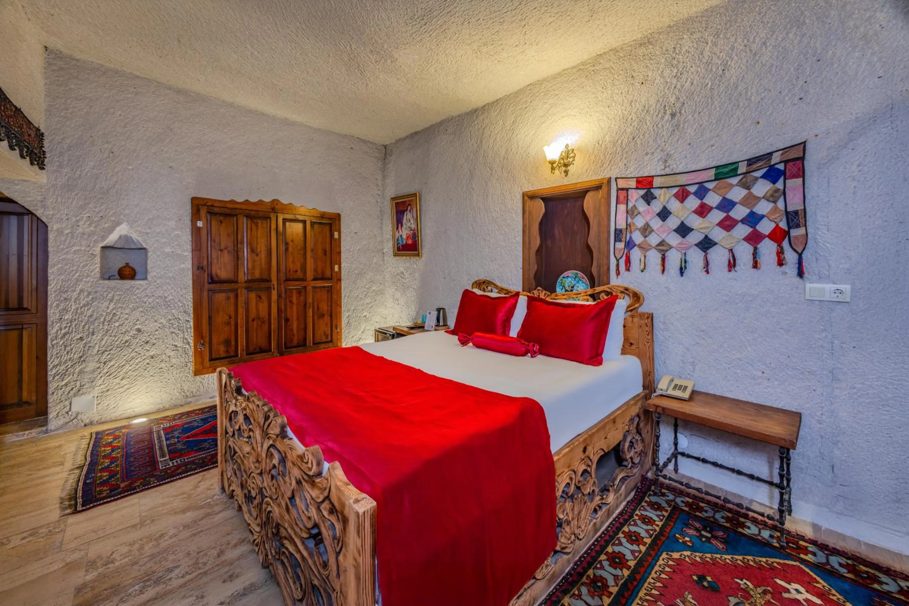 Bed in Onur Cave Cappadocia