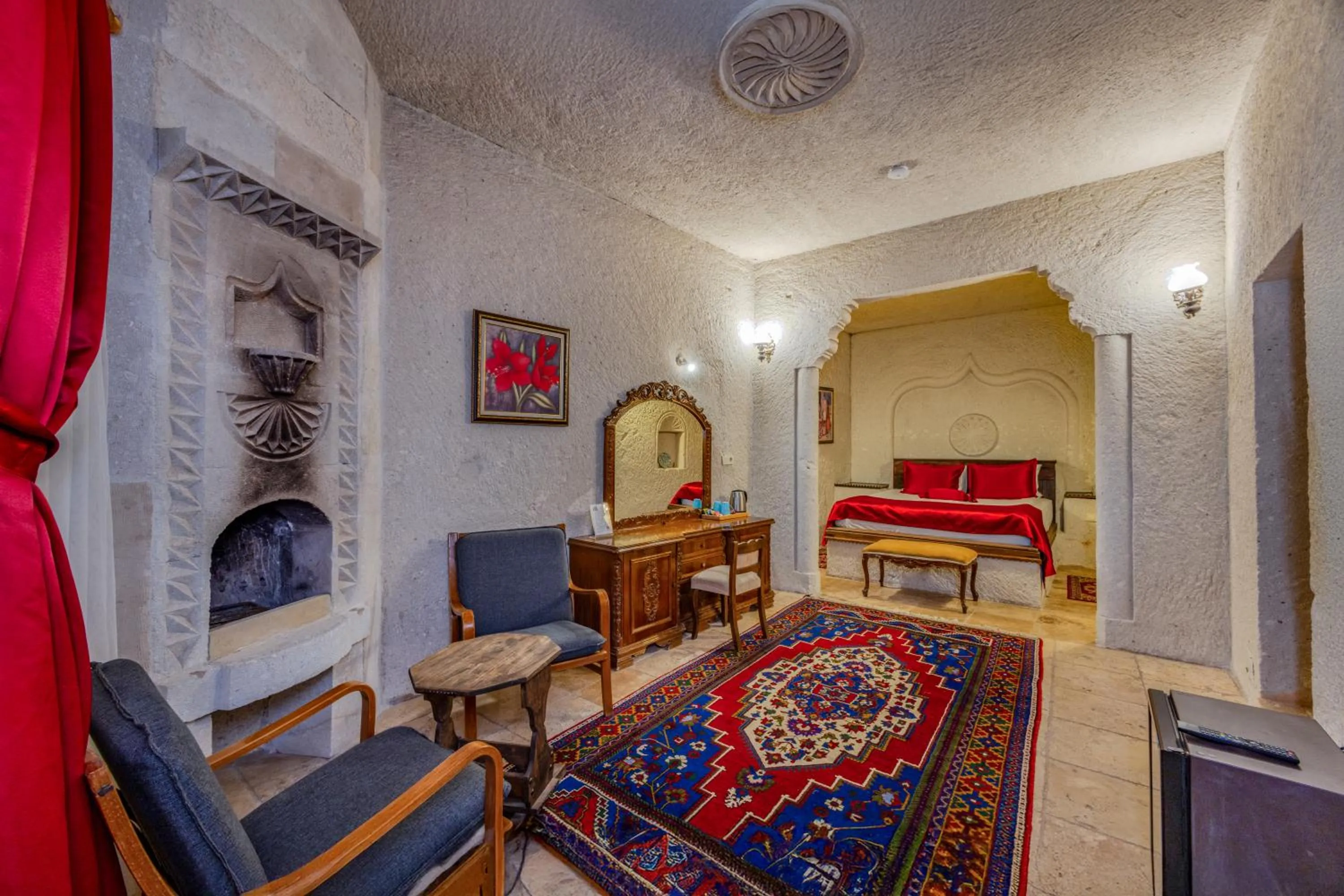 Bed in Onur Cave Cappadocia