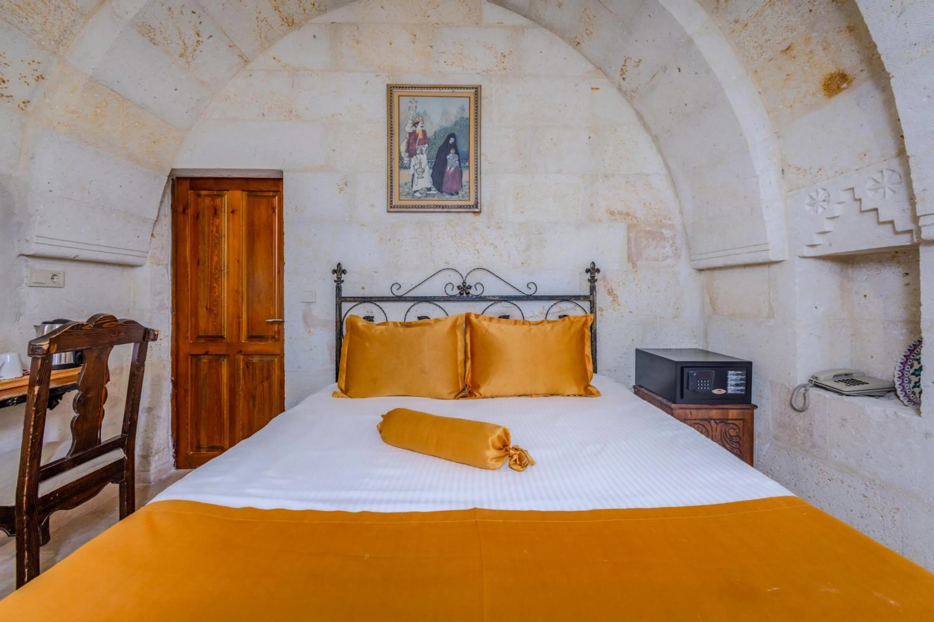 Bed in Onur Cave Cappadocia