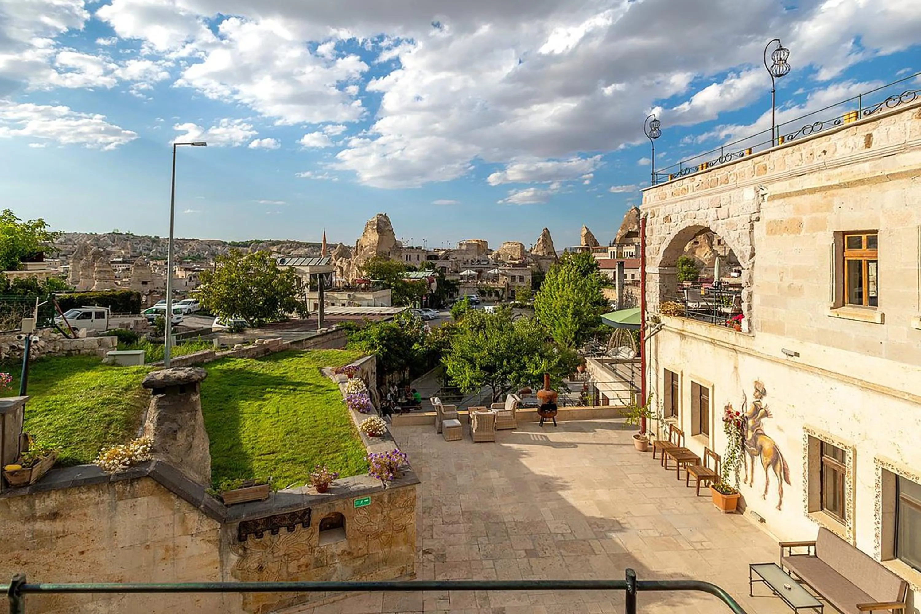 Balcony/Terrace in Onur Cave Cappadocia