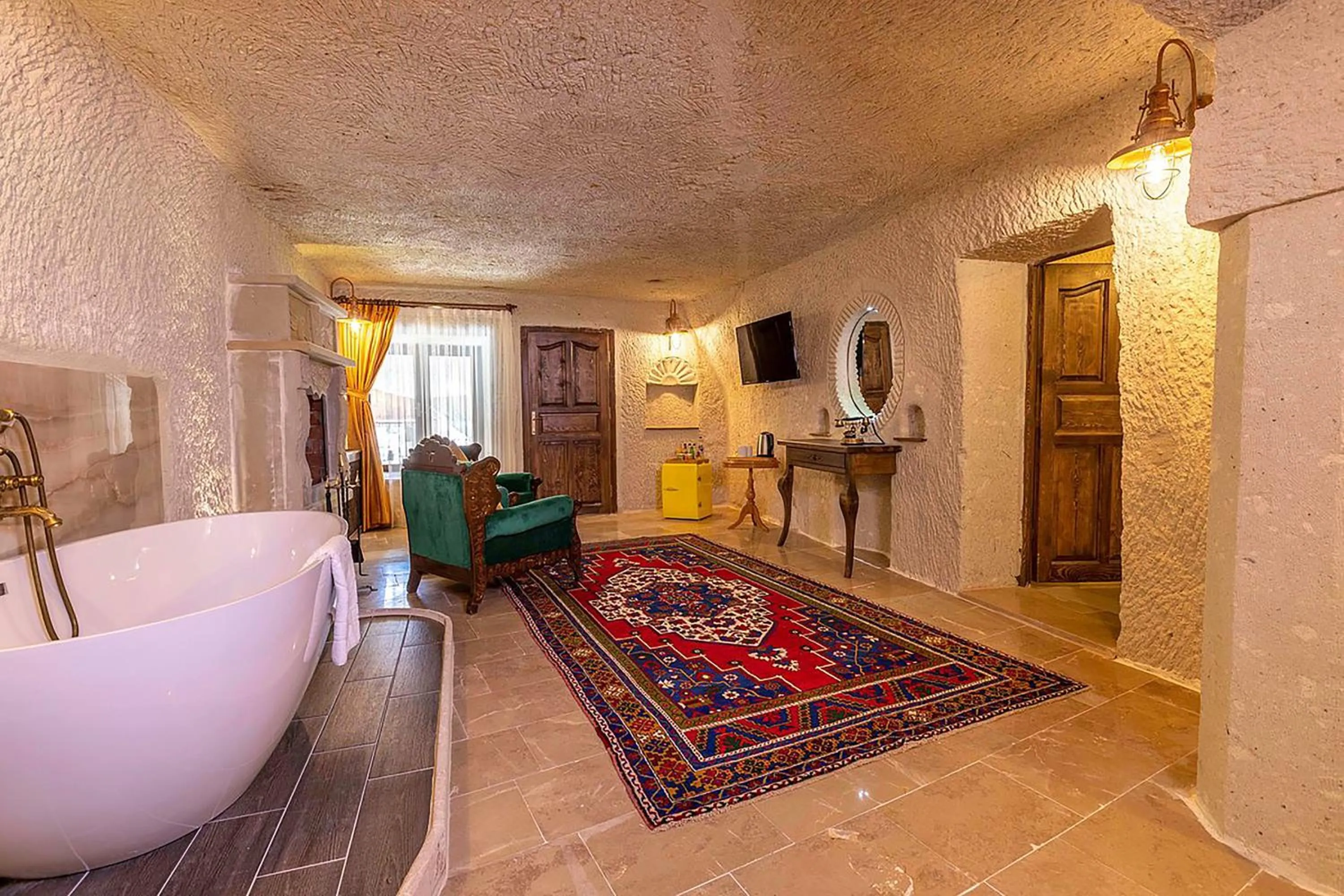 Living room in Onur Cave Cappadocia