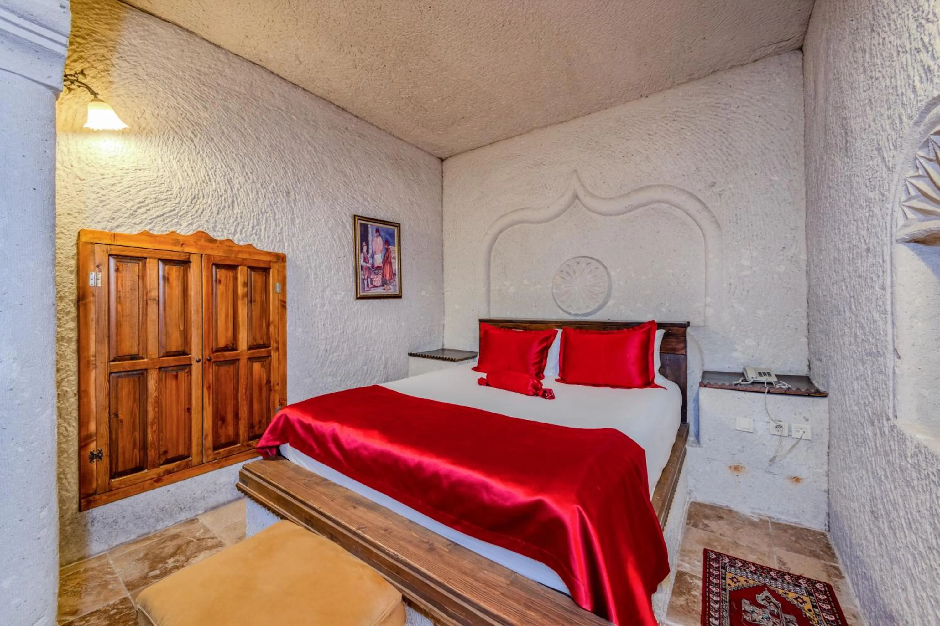 Bed in Onur Cave Cappadocia