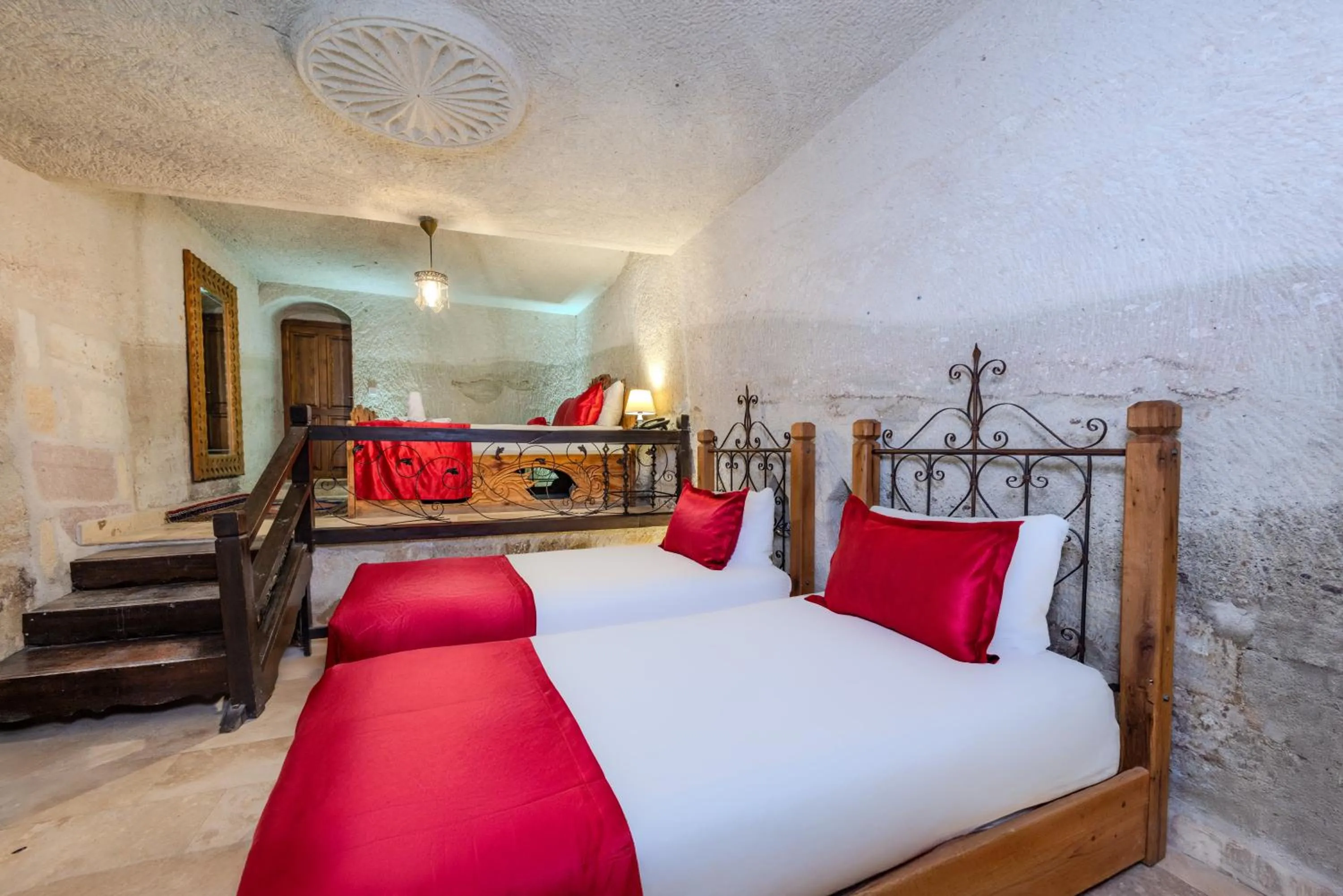 Bed in Onur Cave Cappadocia