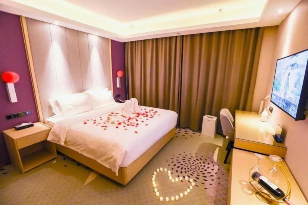 Bed in Lavande Hotel Beijing Daxing Airport Qingyuan Road Metro Station Joy City