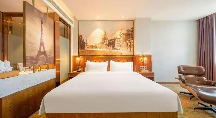 Bed in James Joyce Coffetel Chengdou Wuqing Wanda Plaza