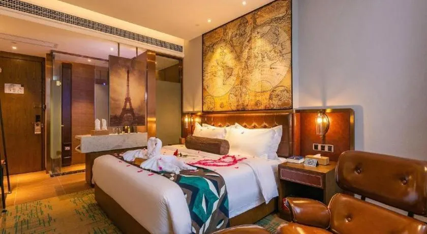 Bed in James Joyce Coffetel Chengdou Wuqing Wanda Plaza