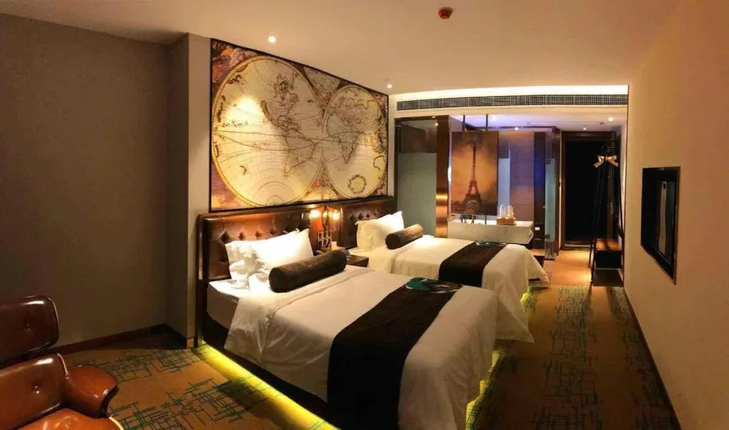 Bed in James Joyce Coffetel Chengdou Wuqing Wanda Plaza