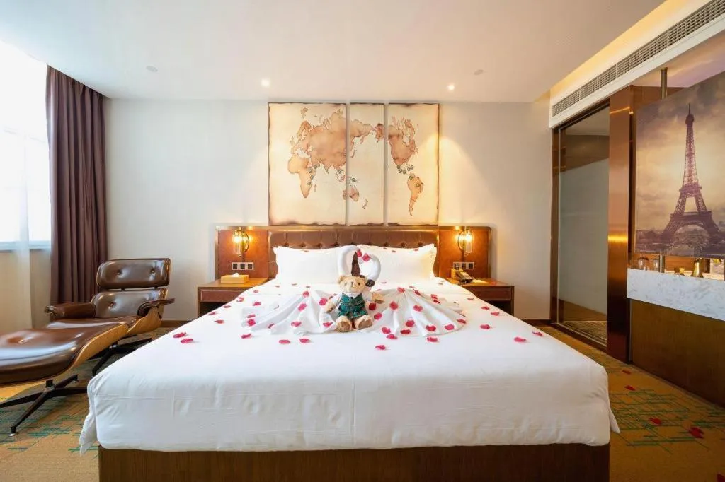 Bed in James Joyce Coffetel Chengdou Wuqing Wanda Plaza