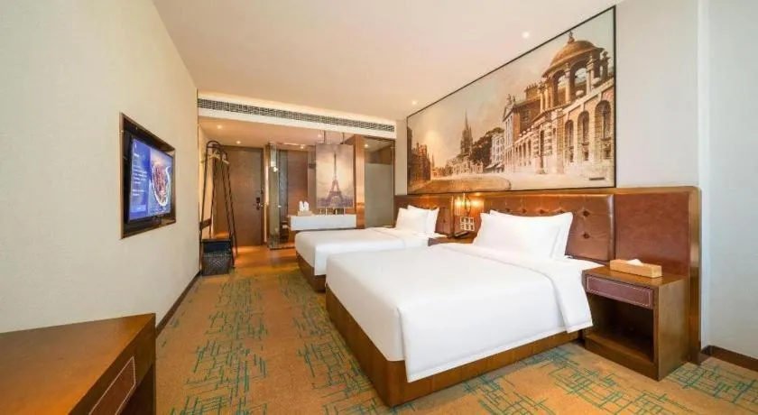 Bed in James Joyce Coffetel Chengdou Wuqing Wanda Plaza