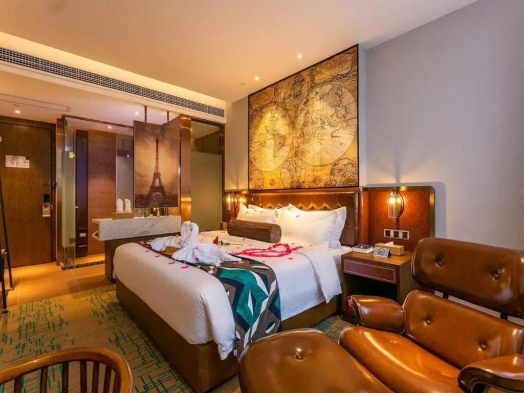 Bed in James Joyce Coffetel Chengdou Wuqing Wanda Plaza