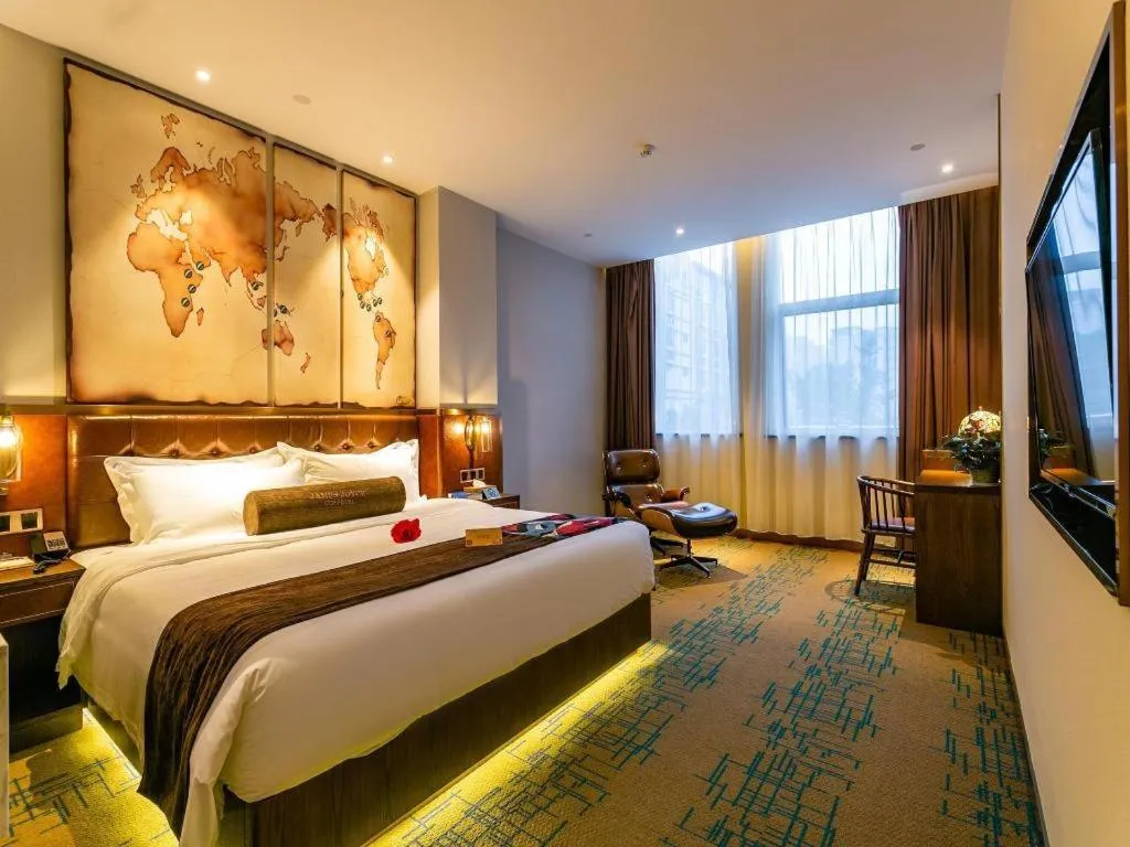 Bed in James Joyce Coffetel Chengdou Wuqing Wanda Plaza