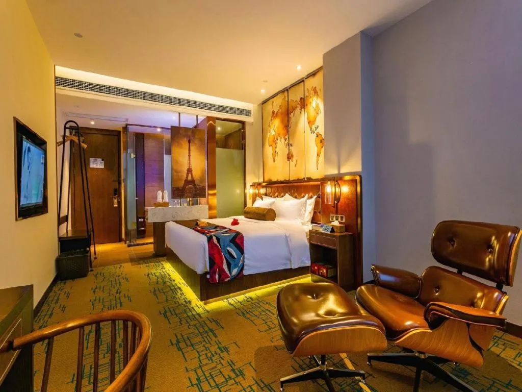 Bed in James Joyce Coffetel Chengdou Wuqing Wanda Plaza