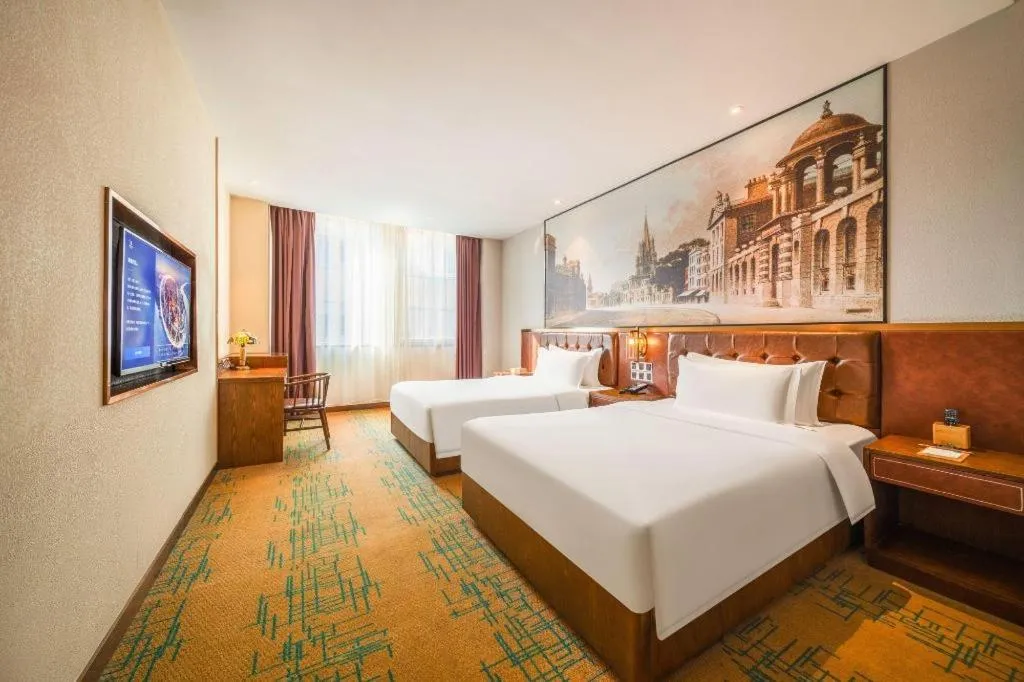 Bed in James Joyce Coffetel Chengdou Wuqing Wanda Plaza