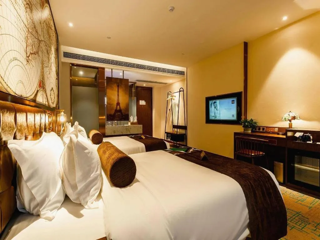 Bed in James Joyce Coffetel Chengdou Wuqing Wanda Plaza