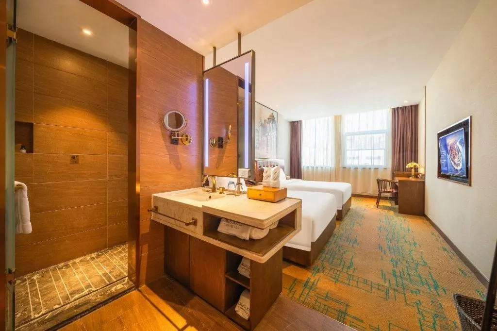 Bed in James Joyce Coffetel Chengdou Wuqing Wanda Plaza