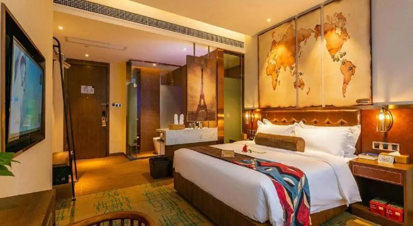 Bed in James Joyce Coffetel Chengdou Wuqing Wanda Plaza