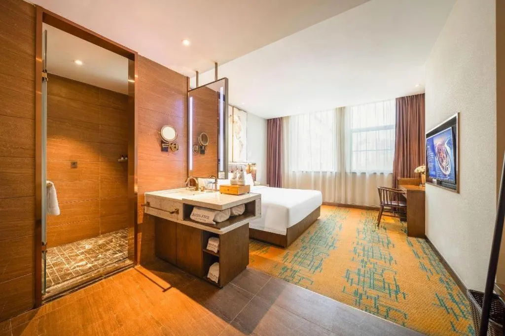 Bed in James Joyce Coffetel Chengdou Wuqing Wanda Plaza