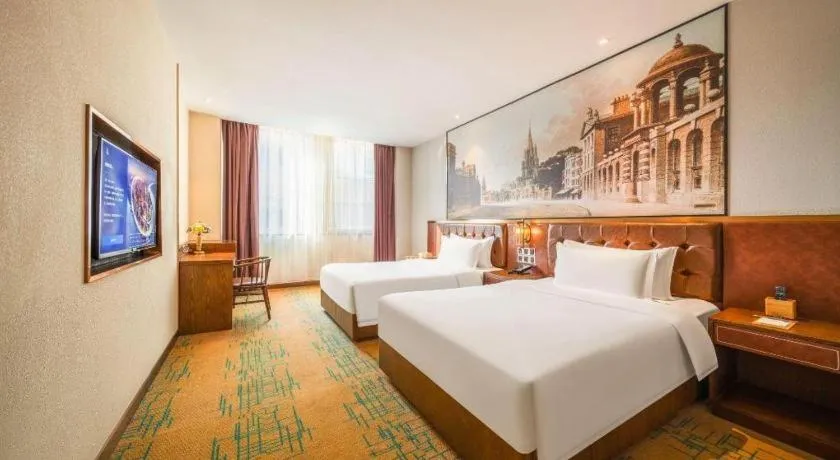 Bed in James Joyce Coffetel Chengdou Wuqing Wanda Plaza