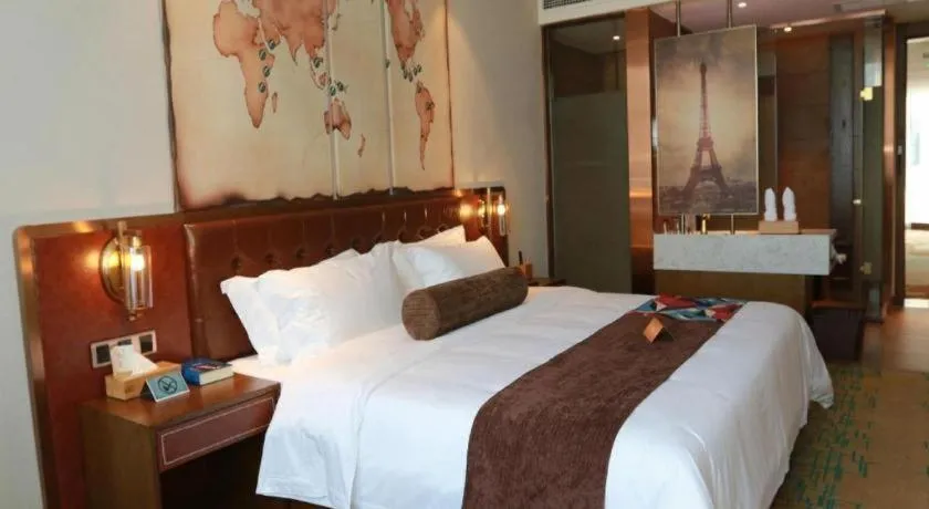 Bed in James Joyce Coffetel Chengdou Wuqing Wanda Plaza