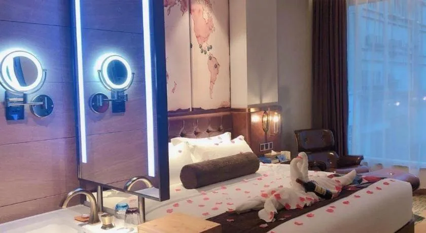Bed in James Joyce Coffetel Chengdou Wuqing Wanda Plaza