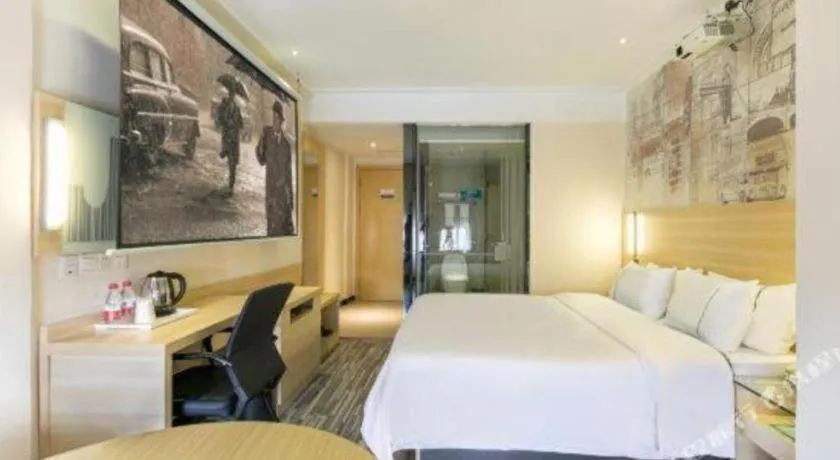 Bed in City Comfort Inn Guangzhou Zengcheng Wanda Plaza Metro Station