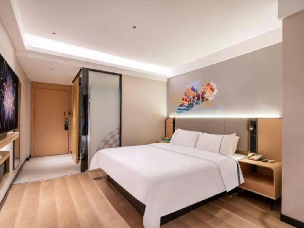 Bed in City Comfort Inn Guangzhou Zengcheng Wanda Plaza Metro Station