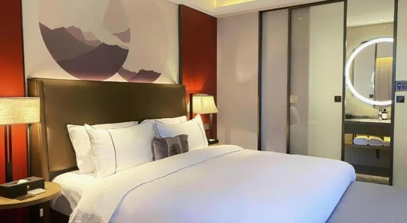 Bed in Echeng Hotel Guiyang Exhibition Center Financial City