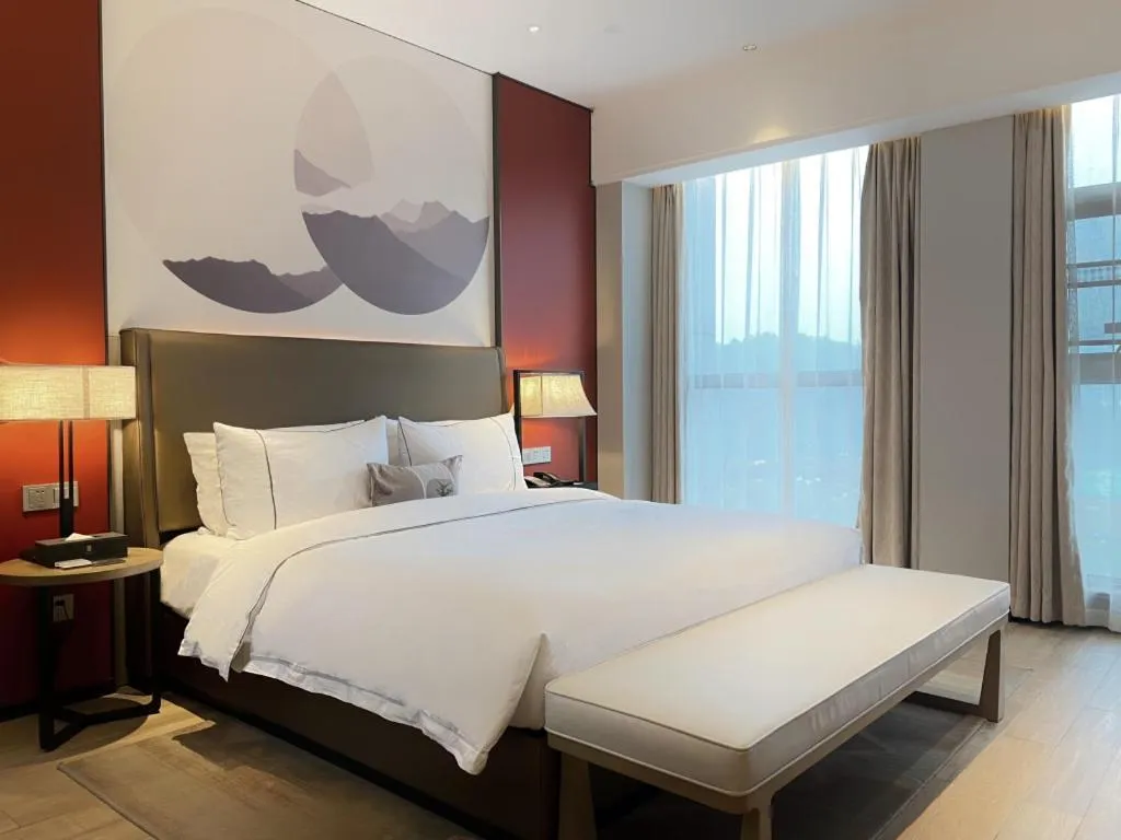 Bed in Echeng Hotel Guiyang Exhibition Center Financial City