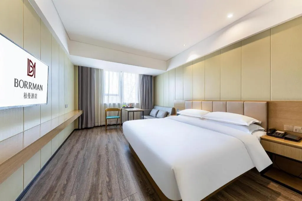Bed in Borrman Hotel Xiamen Xiang'an Maxiang
