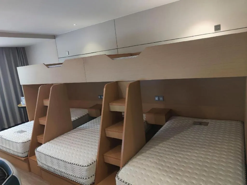 Bed in Echarm Hotel Hefei Binhu Exhibition Center