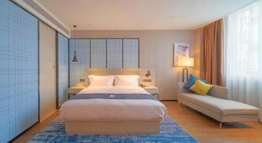 Bed in Echarm Hotel Hefei Binhu Exhibition Center