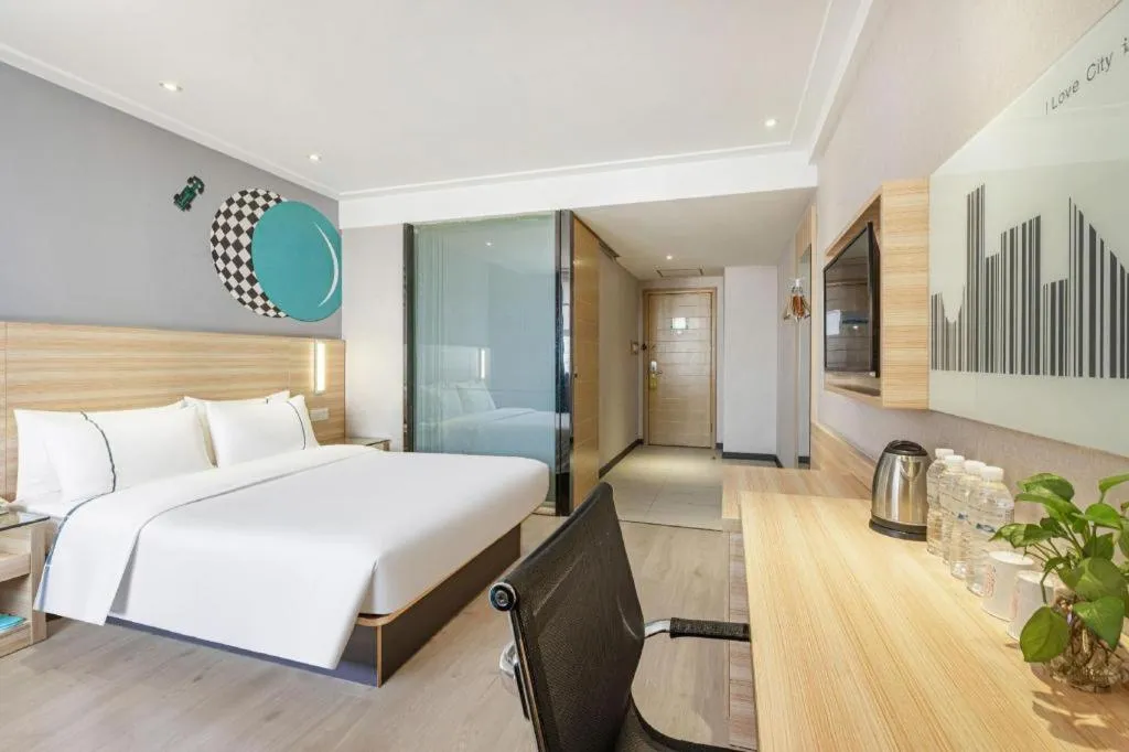 Bed in City Comfort Inn Wuhan Hubei University Of Economics