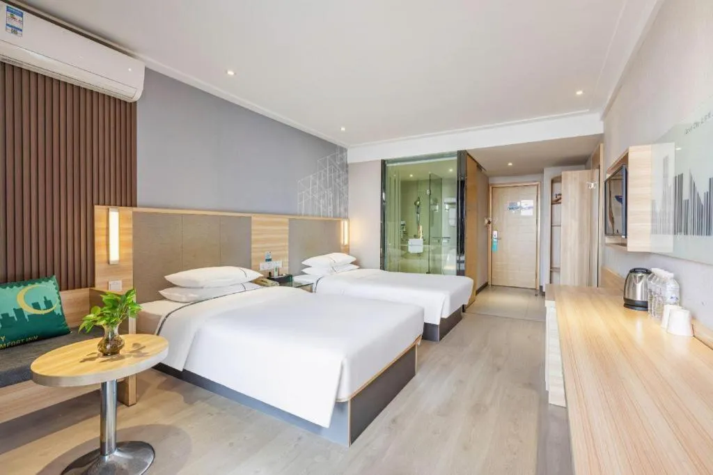 Bed in City Comfort Inn Wuhan Hubei University Of Economics