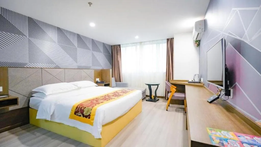 Bed in Borrman Hotel Wuxi Hubin Business Street