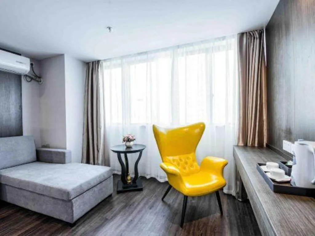 Bed in Borrman Hotel Wuxi Hubin Business Street