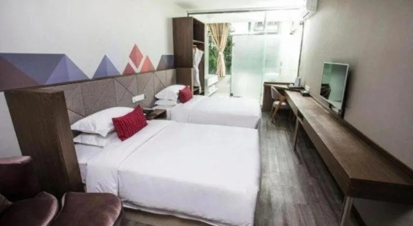 Bed in Borrman Hotel Wuxi Hubin Business Street