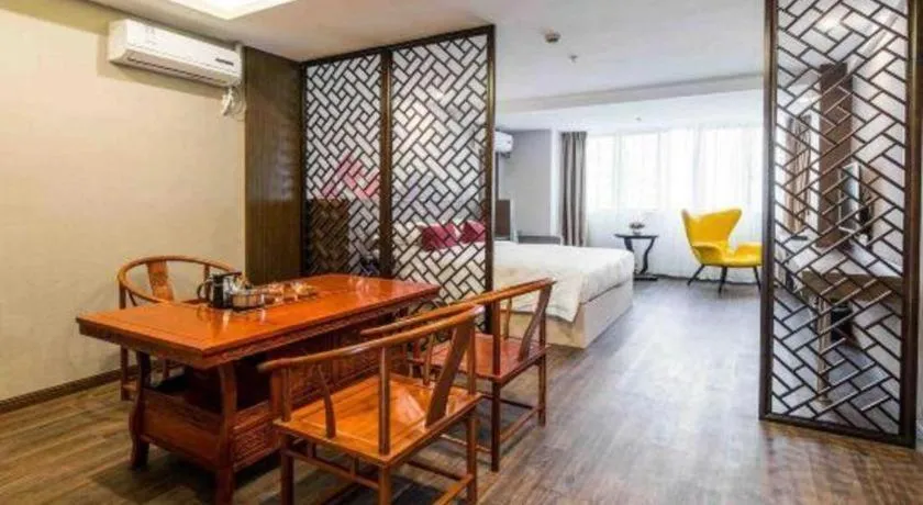 Bed in Borrman Hotel Wuxi Hubin Business Street