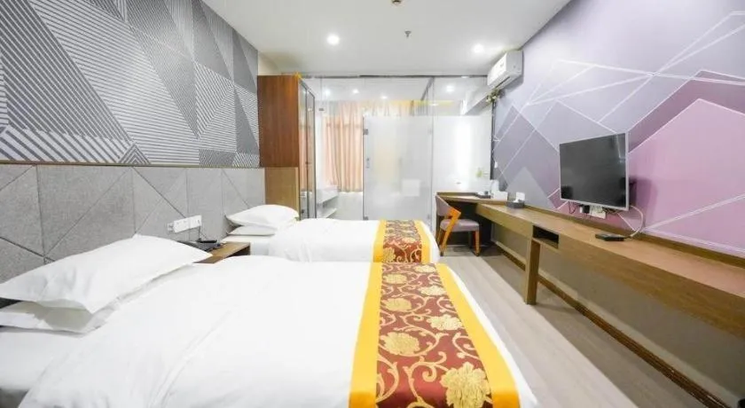 Bed in Borrman Hotel Wuxi Hubin Business Street
