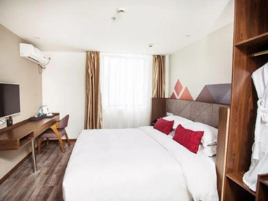 Bed in Borrman Hotel Wuxi Hubin Business Street