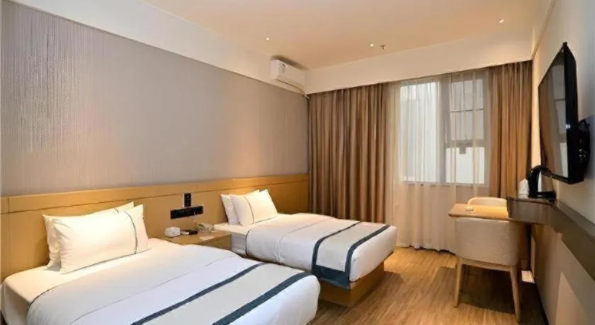 Bed in City Comfort Inn Kunming Nanping Pedestrian Street Wangfujing