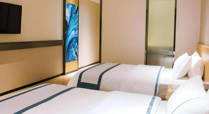 Bed in City Comfort Inn Kunming Nanping Pedestrian Street Wangfujing