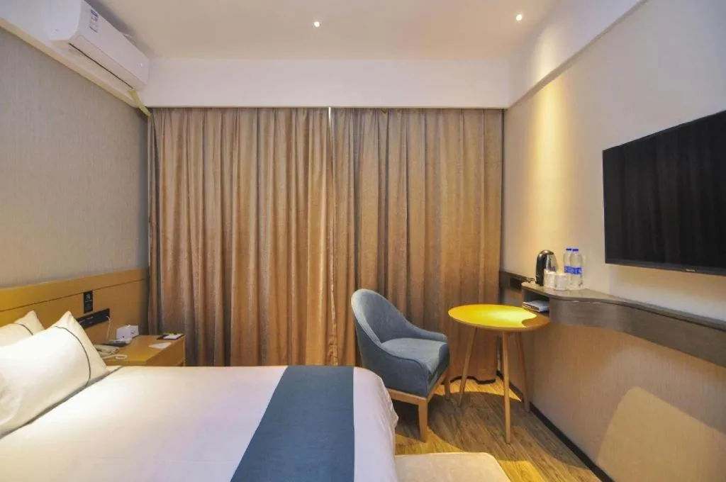 Bed in City Comfort Inn Kunming Nanping Pedestrian Street Wangfujing