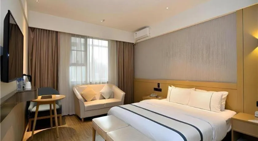 Bed in City Comfort Inn Kunming Nanping Pedestrian Street Wangfujing