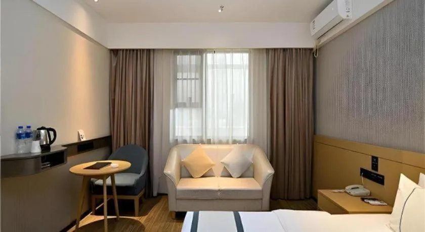 Bed in City Comfort Inn Kunming Nanping Pedestrian Street Wangfujing
