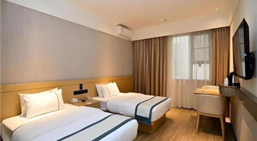 Bed in City Comfort Inn Kunming Nanping Pedestrian Street Wangfujing