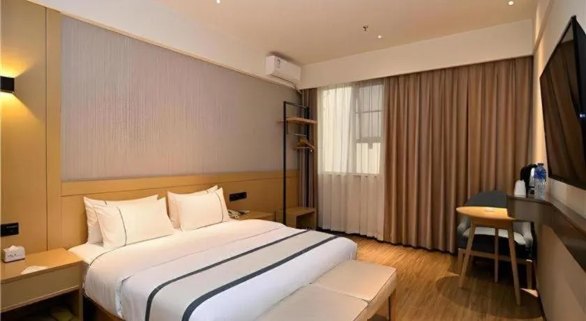 Bed in City Comfort Inn Kunming Nanping Pedestrian Street Wangfujing