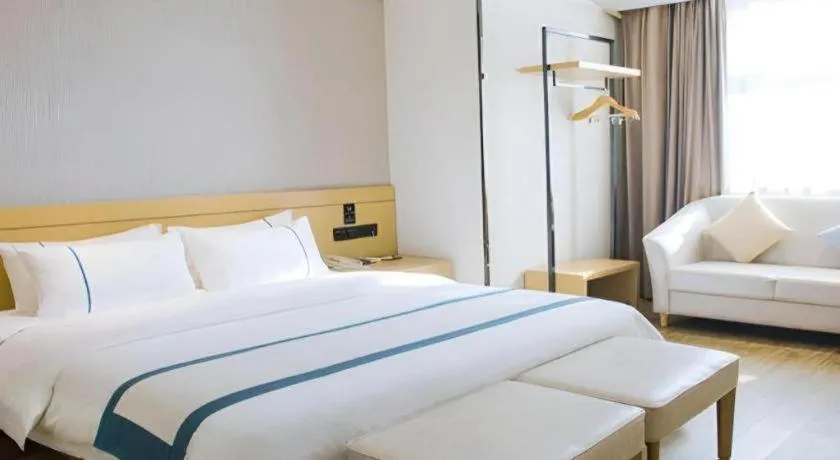 Bed in City Comfort Inn Kunming Nanping Pedestrian Street Wangfujing
